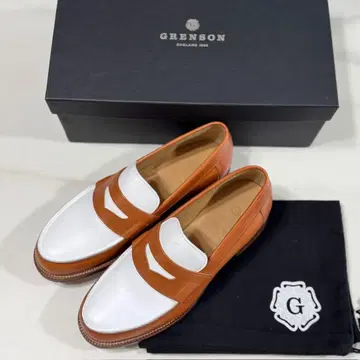 새상품 [GRENSON] 그렌슨 로퍼 사이즈 7 26cm 투톤