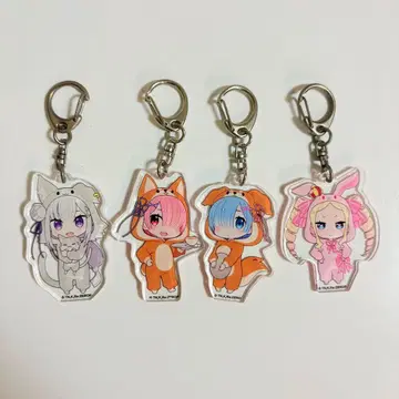 리제로 로손 아크링 키링 세트