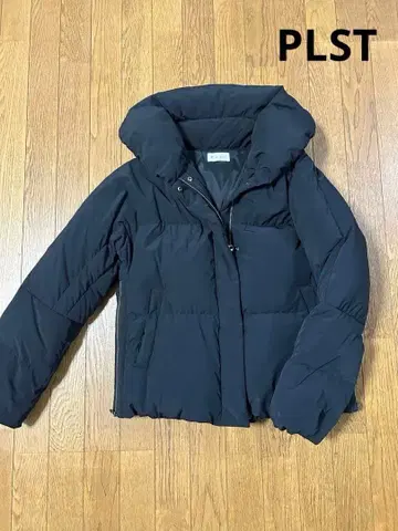 새상품급 PLST 플라스테 숄카라 다운 자켓 L 블랙 블랙 세탁 가능