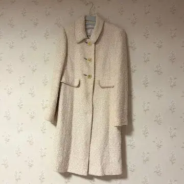 레스 빠세 트위드 롱 코트