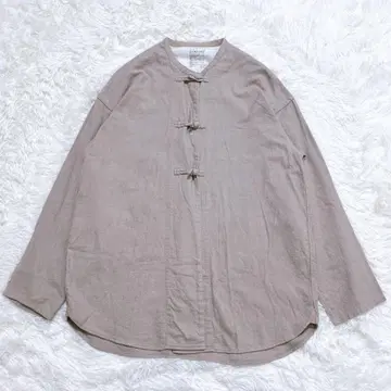 무인양품 차이나 셔츠 매듭 단추 셔츠 XS