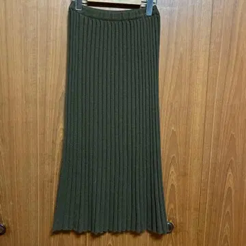 발렌타인 캐시미어 니트 플리츠 스커트