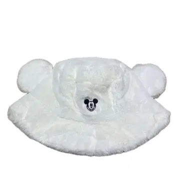 도쿄 디즈니 리조트 복슬복슬 미키 버킷햇 화이트