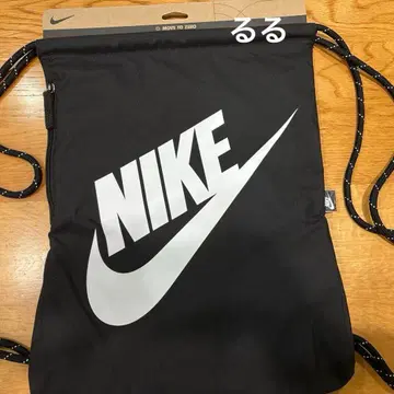 NIKE 나이키 냅색 헬스장 가방 드로우 스트링 블랙