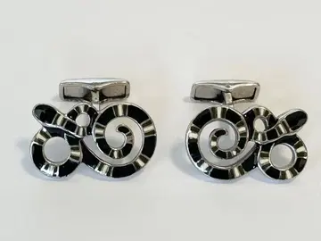 던힐 DUNHILL 커프스 실버 925 애니멀 무늬 뱀 스네이크