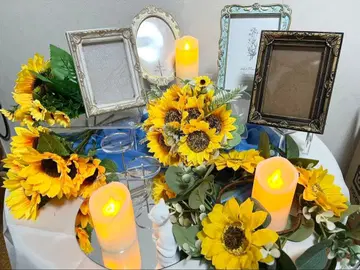 결혼식 웰컴 스페이스/해바라기 장식 잡화 일괄