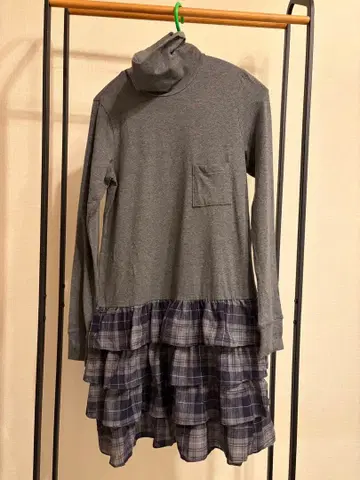 에스트네이션 터틀넥 프릴 원피스 골프 프리 사이즈