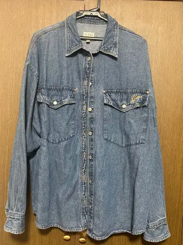 GUESS 데님 자켓 긴팔 셔츠
