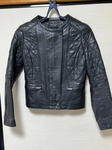 콩트와르 데코토니에 가죽 자켓 라이더스 9호