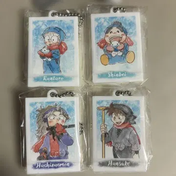 미니 아크릴 키링 컬렉션 닌타마 란타로 파샤코레 4개 세트