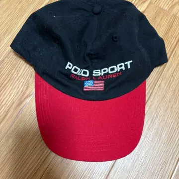 Polo Sport 캡 블랙/레드