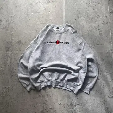 길단 USA 구제 의류 센터 로고 자수 맨투맨 트레이닝복 L 사이즈