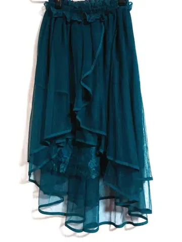 틸 플레어 스커트 레이스 포함