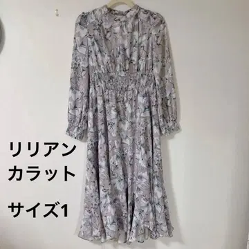 코코딜 리리안캐럿 꽃무늬 롱 원피스 사이즈 1