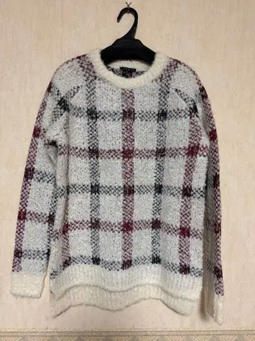 theory 체크 무늬 긴팔 스웨터 S 사이즈 택 포함 미사용 새상품