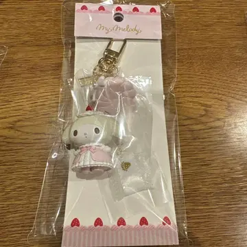 산리오 딸기 휘핑 케이크 키링 마이멜로디