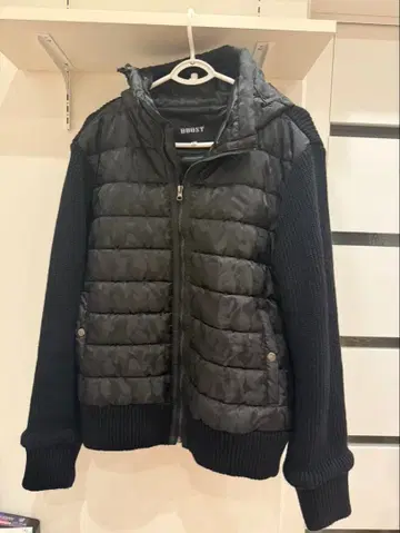 BOOST 후드 부착 다운 자켓 L 사이즈 블랙