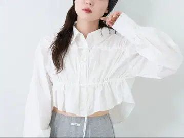 kastane 프론트 리본 셔츠