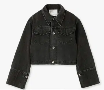 FRAY I.D 크롭 데님 자켓 블랙 사이즈 1