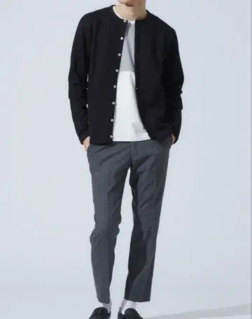 전개점 한정 quotidien 코티디엔 맨투맨 크루 가디건