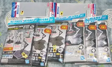 반다이 액션 베이스 블랙 클리어 6종 세트