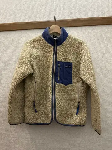patagonia 플리스 자켓 베이지/네이비