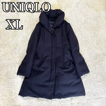 빅 사이즈 유니클로 다운 코트 여성용 네이비 XL