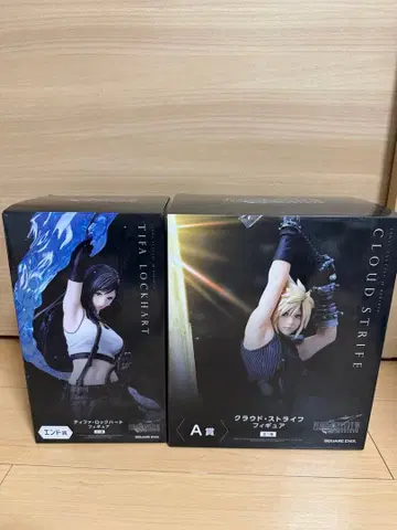 FF7 복권 A상 클라우드 피규어 엔드상 티파 세트 판매