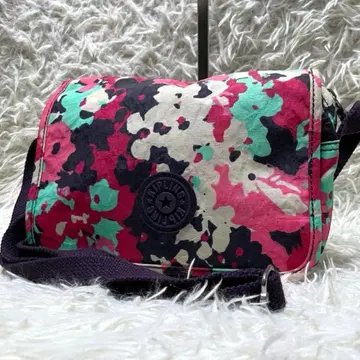 Kipling 나일론 컬러풀 숄더백 크로스 바디 멀티 컬러