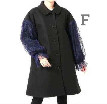 merry jenny 레이스 슬리브 롱 코트