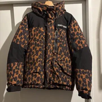 SCHOTT BROS. 레오파드 무늬 다운 자켓