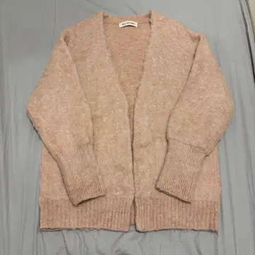 니트 가디건 핑크