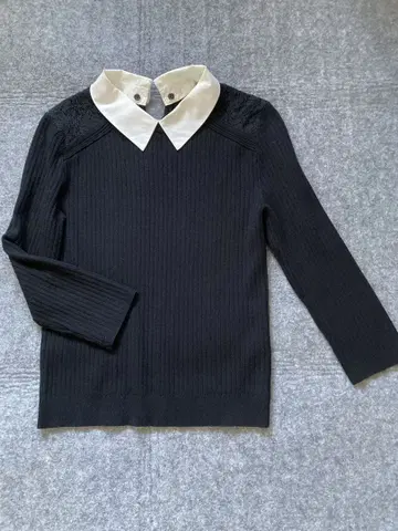 Apuweiser-riche 아푸와이저 리셰 화이트 카라 니트