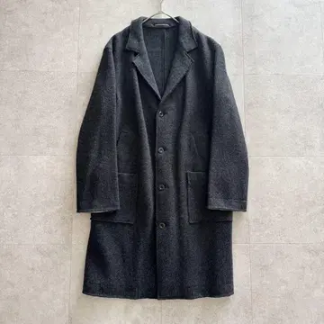 와이즈 롱 코트 체스터 코트 그레이 사이즈 3 램스울