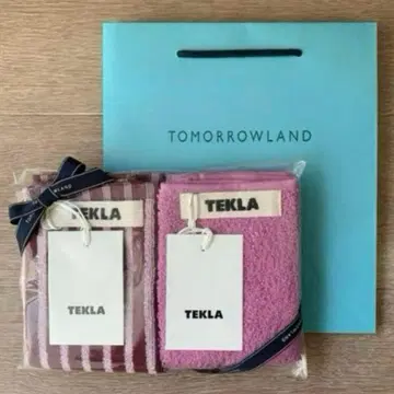 즉시 구매 가능 인기 TEKLA 핸드 타월 레드 & 로즈, 마젠타