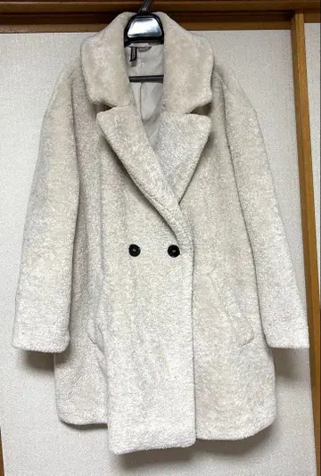 H&M DIVIDC 테디 코트 보아 코트