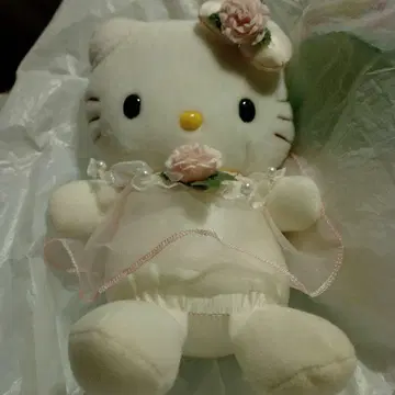 헬로키티 봉제 인형 핑크 드레스