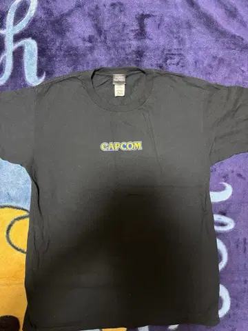 CAPCOM 로고 T셔츠 블랙 x 2