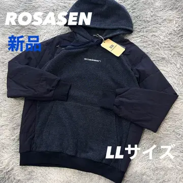 새상품 로사센 후드티 충전솜 방한 속기모 풀오버 네이비 LL