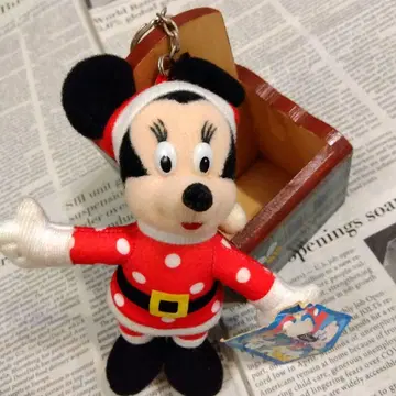Disney TOYS 택 포함 미사용품 미키 산타 키링 14cm