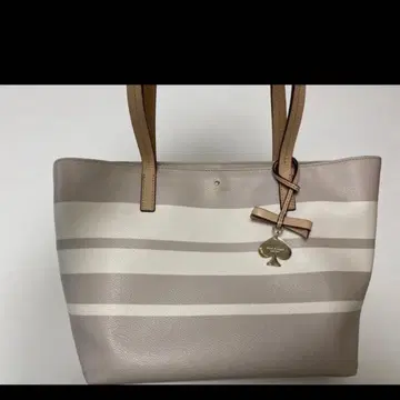 케이트 스페이드 스트라이프 토트백 베이지