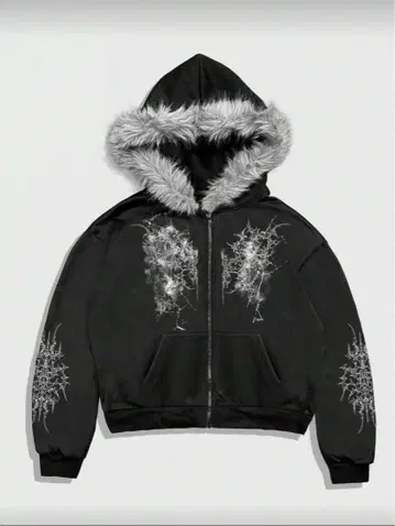 퍼 달린 후드티 짧은 기장