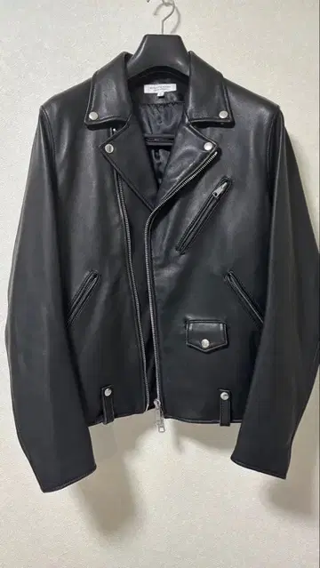 BEAUTY&YOUTH 블랙 더블 라이더 자켓 L