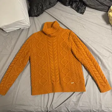 DSQUARED2 오렌지 케이블 니트 XS