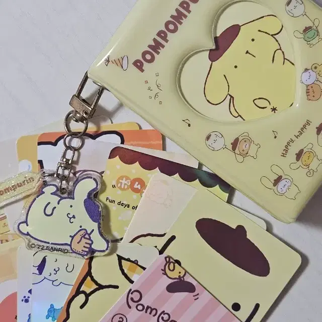 산리오 폼폼푸린 포토앨범 포카 + 키링
