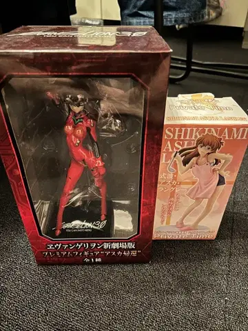 에반게리온 아스카 피규어 세트 새상품급