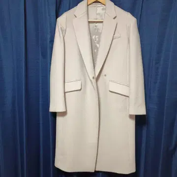 밴야드 스톰 체스터 코트 울 그레이 롱 코트