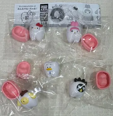 산리오 캐릭터즈 모두 함께 되자! 치아 5종 세미 컴프 세트