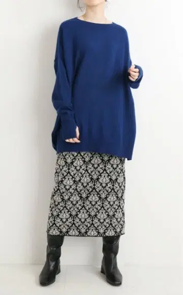 [ IENA ] 캐시미어 BIG 보트넥 풀오버