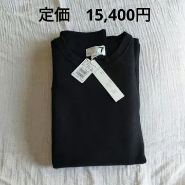 택 포함 새상품 스루 오버 사이즈 니트 블랙 블랙